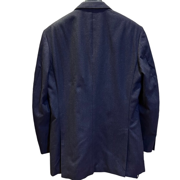 Gieves & Hawkes Luxury Custom Navy Wool/Cashmere Suit Jacket & Pants 48R - Picture 6 of 14